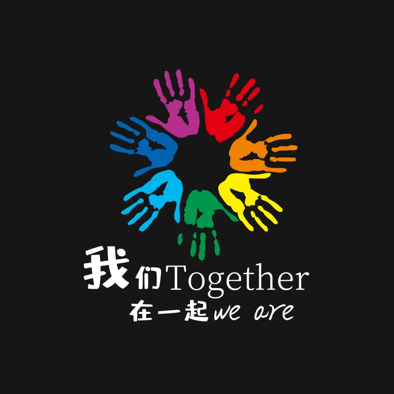 Vielfältige Gemeinschaft zusammen Herren Langarm T-Shirt