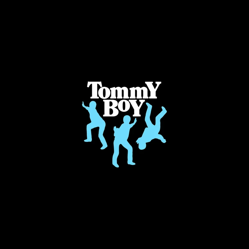 Tommy Boy Logo with Dancing Blue Silhouettes Desk Mat