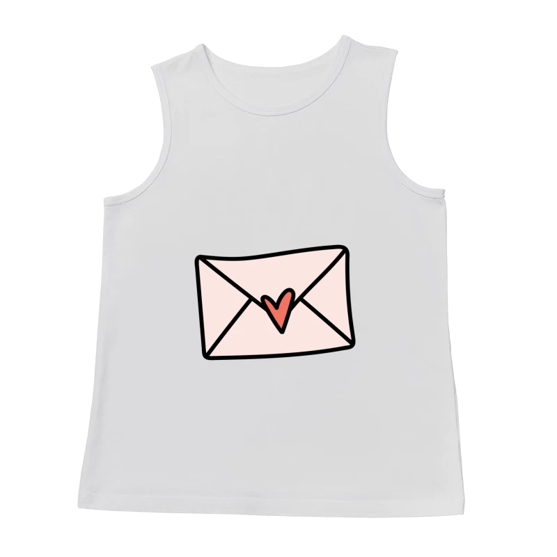 Enveloppe avec Cœur Rouge Homme Débardeur