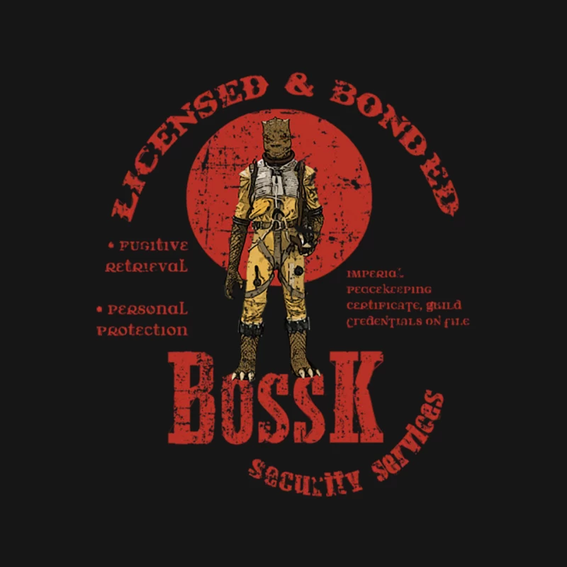 Bossk Security Services distressed Mouse Pad