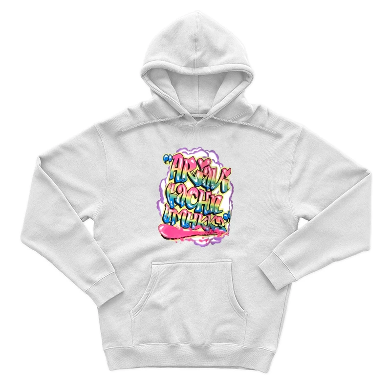 Farbige Graffiti-Worte Herren Pullover Hoodie