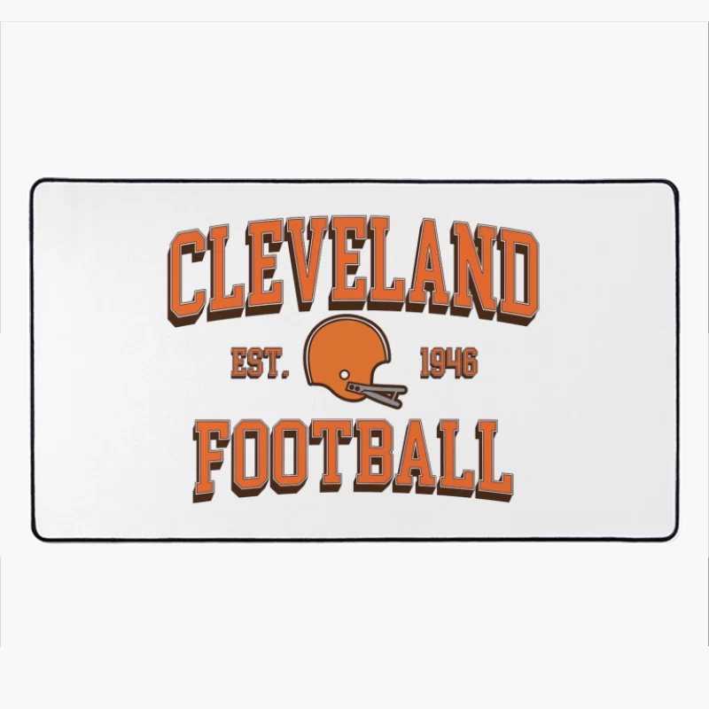 Cleveland Browns NFL Football Team Vintage Logo Est. 1946 Desk Mat