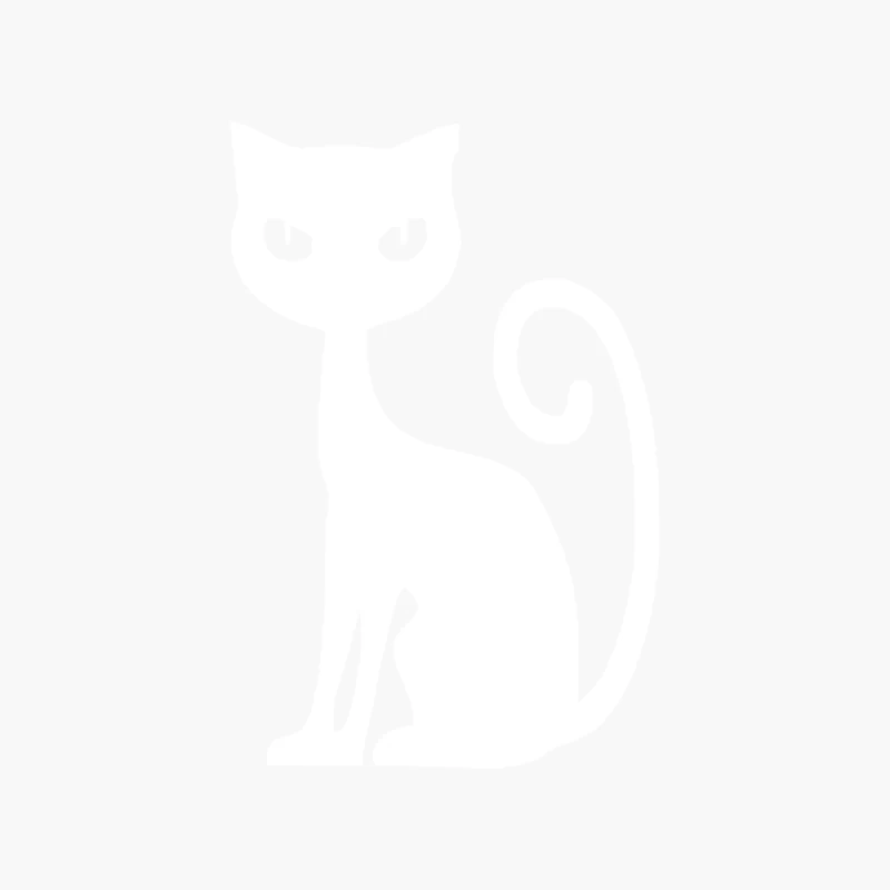 WHITE CAT funny Cotton Tote Bag