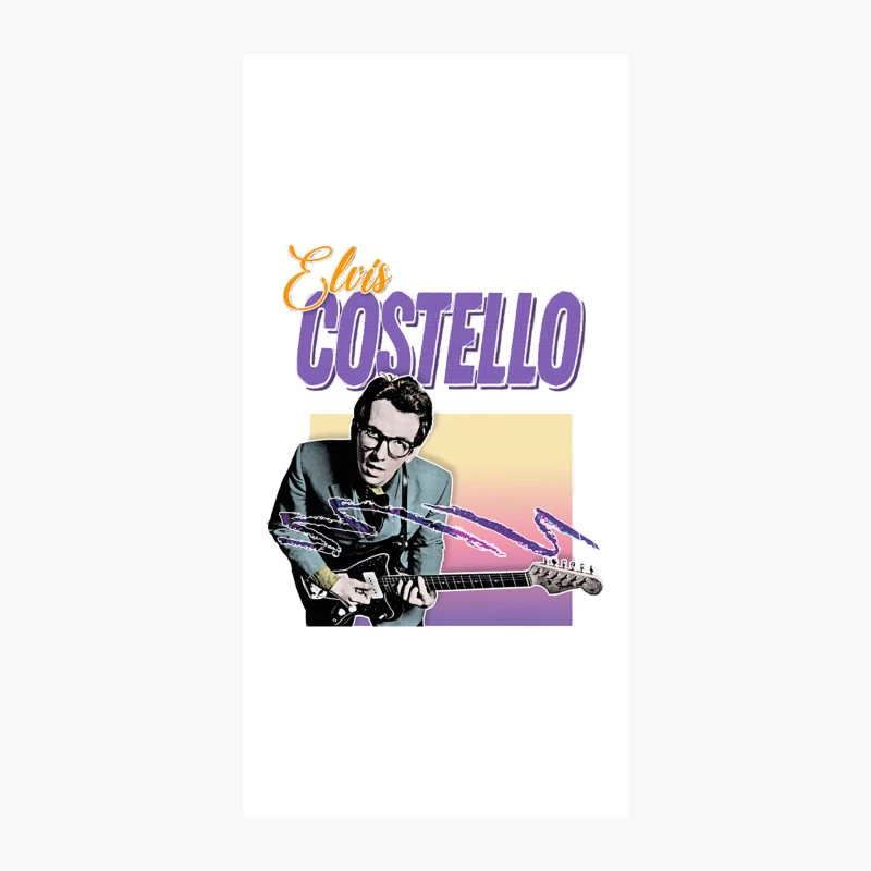 Elvis Costello  80s Style Aesthetic Design iPhone Case