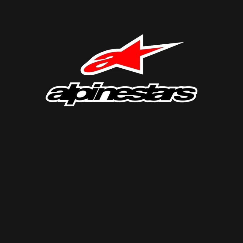 Alpinestars Motorsport Brand Logo with Red Star Design Female Long Sleeve T-Shirt