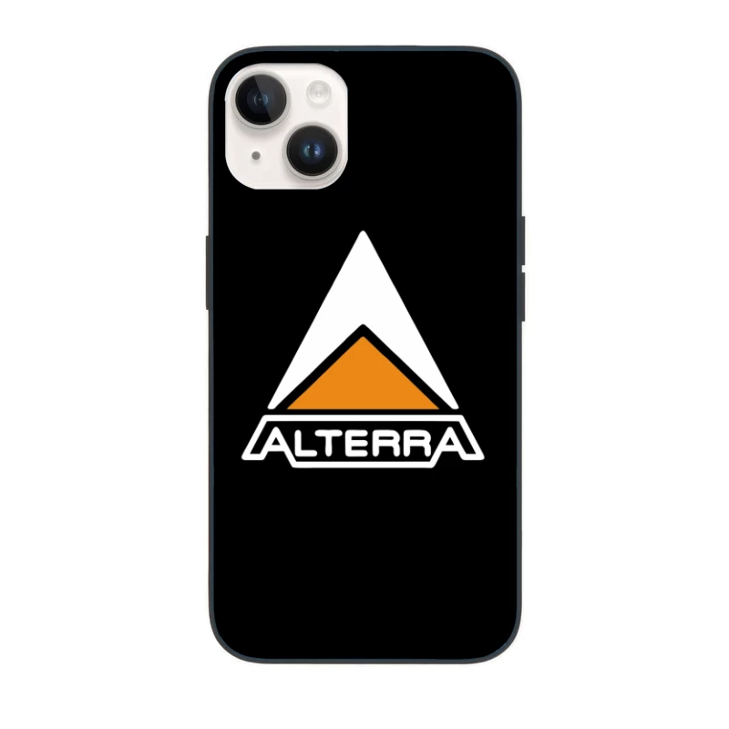 Alterra Corporate Logo with Orange Triangle Design iPhone Case