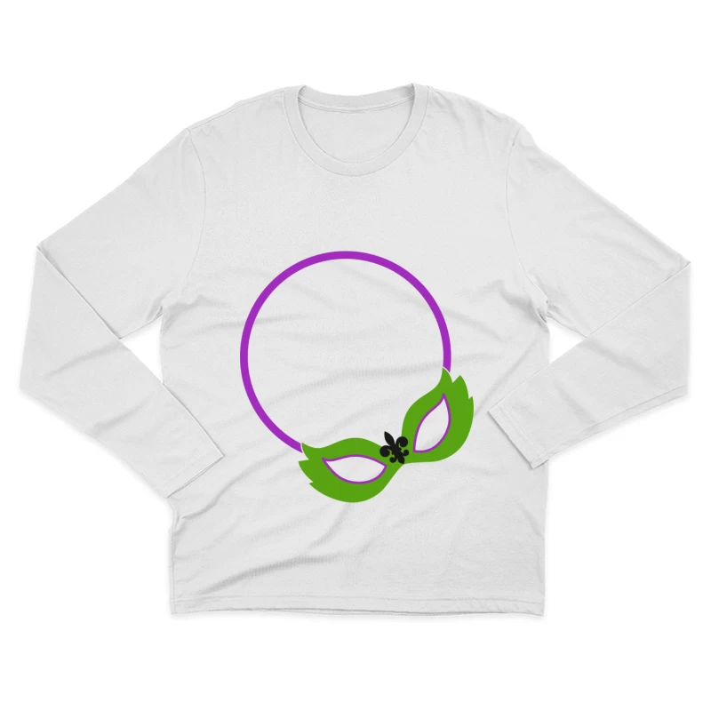Cercle Masque de Carnaval Homme Manches Longues T-Shirt