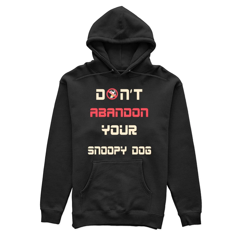 Snoopy Hund nicht verlassen Kampagne Damen Pullover Hoodie