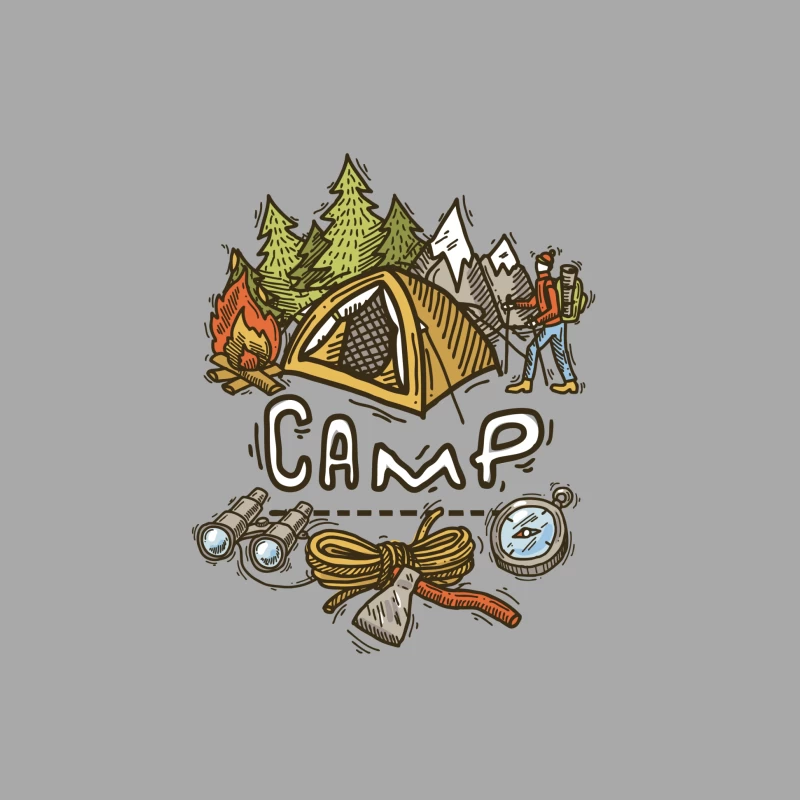 Camping-Abenteuer im Freien Damen Pullover Hoodie