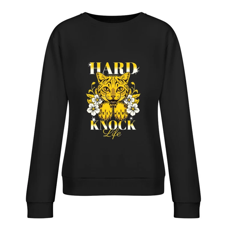 Selbstgemachtes Katzenleben Damen Pullover Sweatshirt