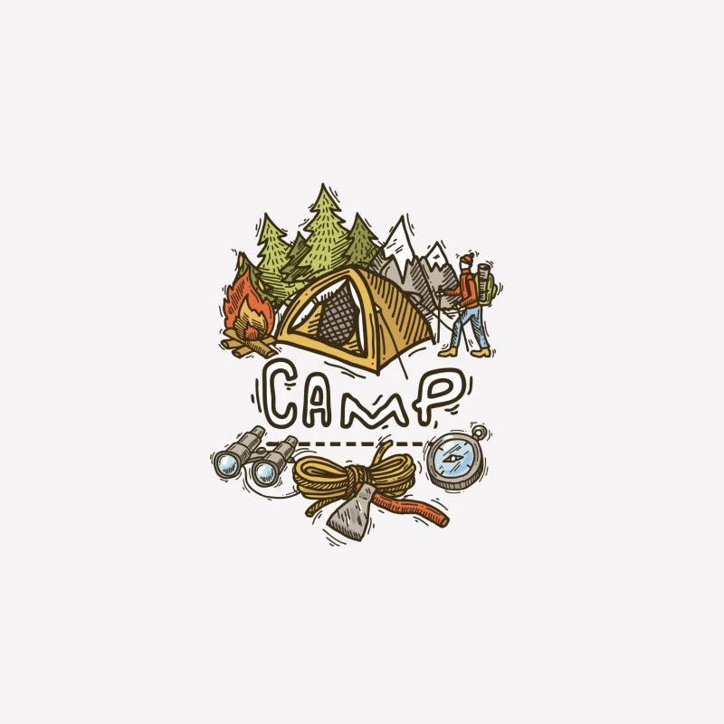 Camping-Abenteuer im Freien Herren T-Shirt