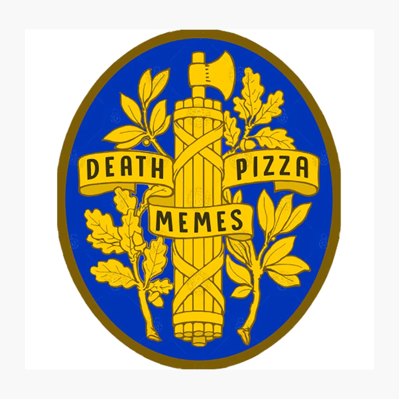 Death  Pizza  Memes - Humorous Spoof French Slogan Design Throw Pillow