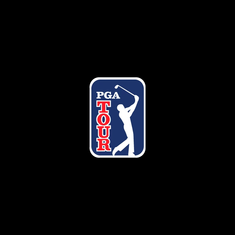 Official PGA Tour Professional Golf Logo with Silhouetted Golfer Coffee Mug