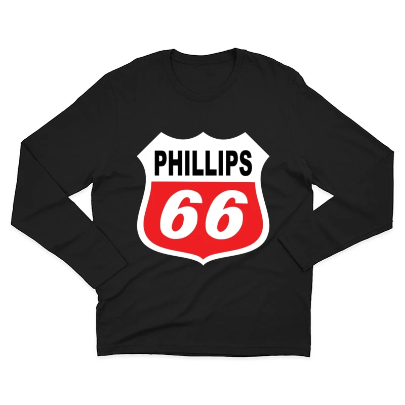 Phillips 66 Classic Shield Logo Design Male Long Sleeve T-Shirt