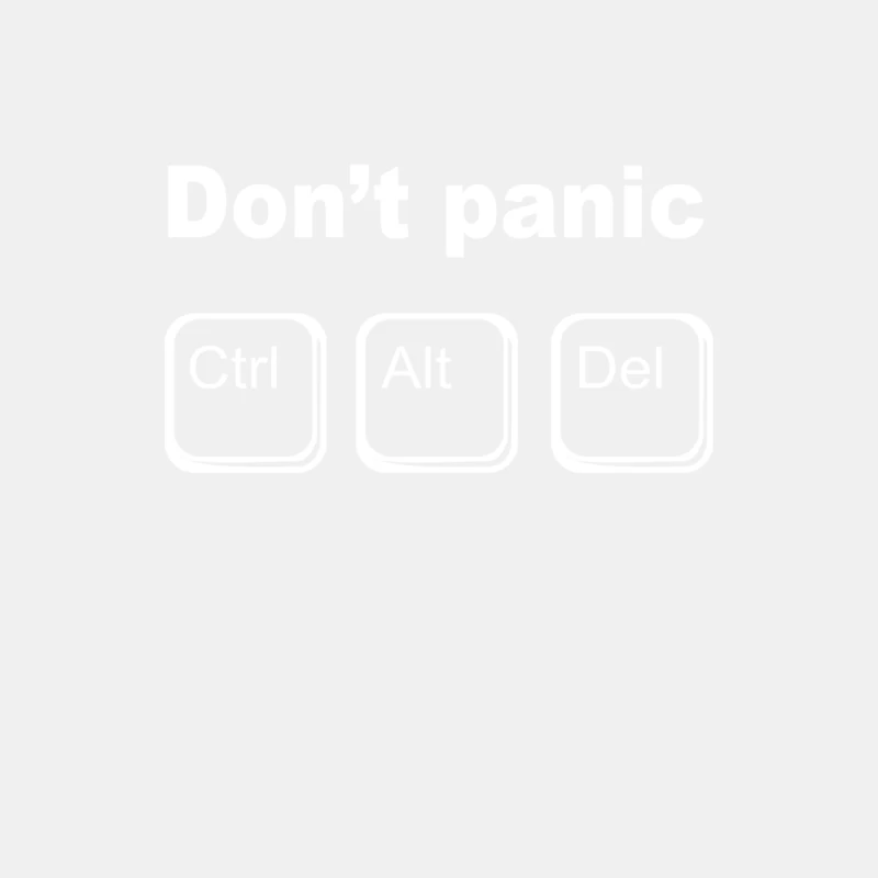 Don_t PanicCntrl Alt Del Male Tank Top