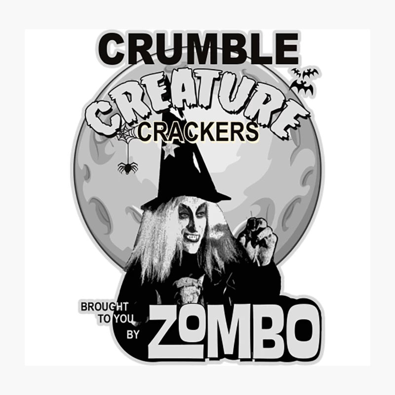 Zombo Crumble Creature Crackers Throw Pillow