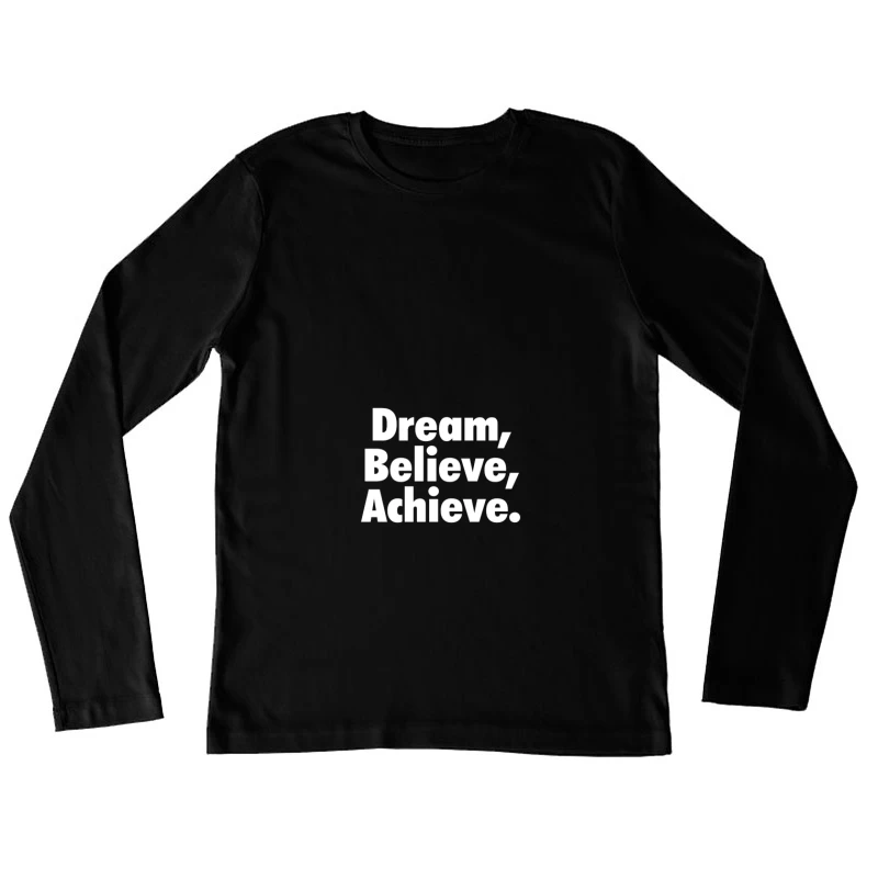 Inspiration et Réussite: Un Motif Motivant Femme Manches Longues T-Shirt