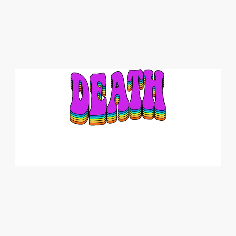 Death Rainbow Graphic Design Logo Coffee Mug