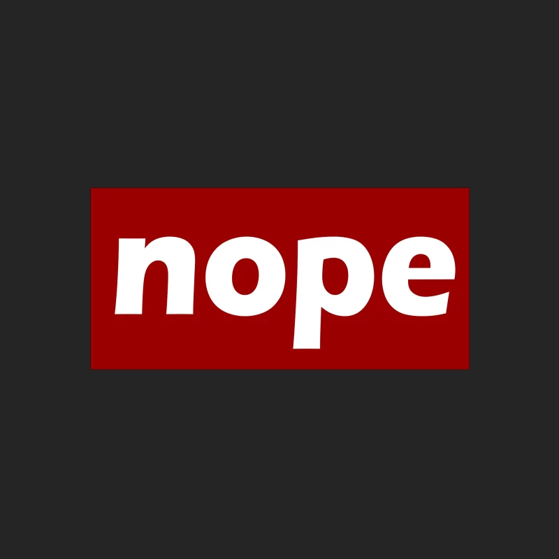 Nope typograph Female Pullover Sweatshirt