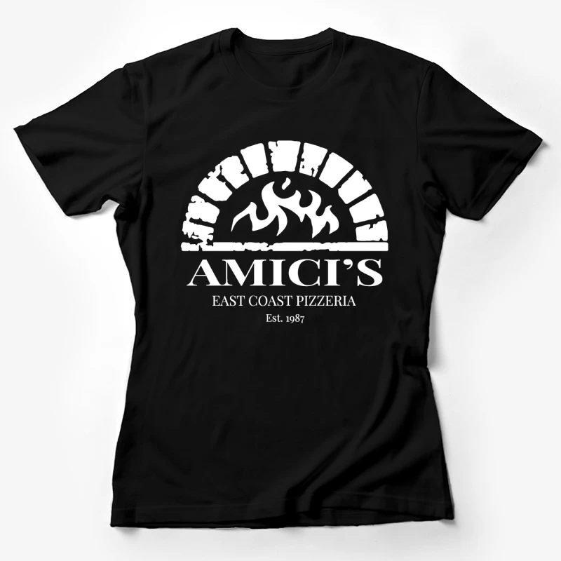 Amici's Logo Retro Female T-Shirt