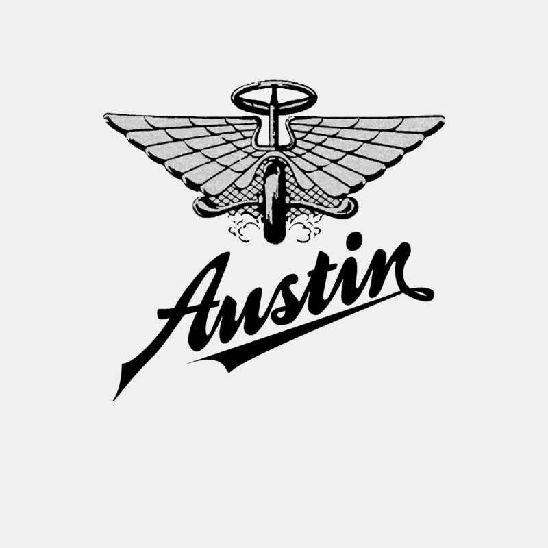 Vintage Austin Motorcycle Company Winged Logo Design Male Tank Top