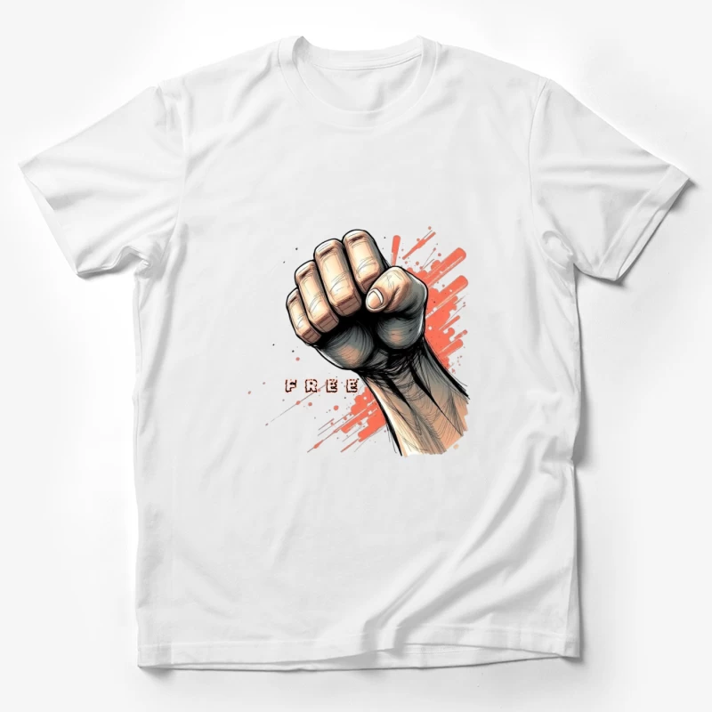 Raised Fist Symbol of Freedom and Resistance Male T-Shirt