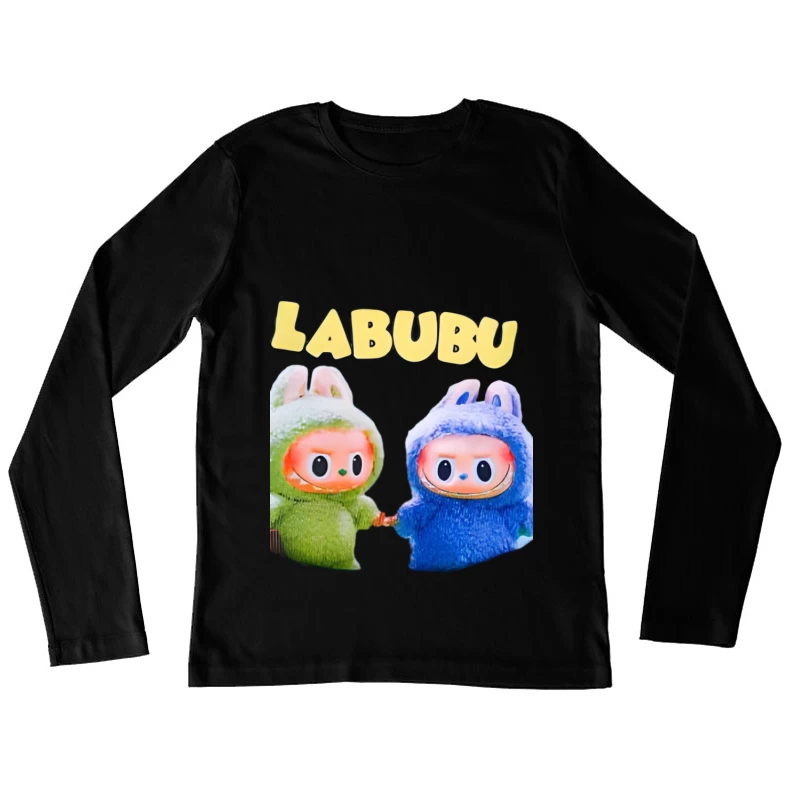 Labubu Figuren in Kostümen Damen Langarm T-Shirt