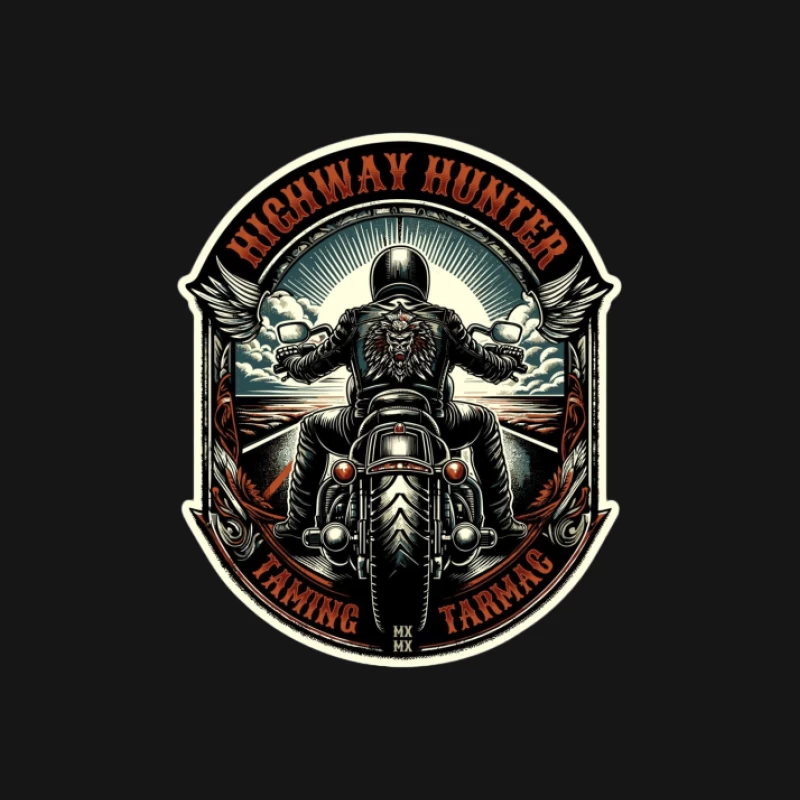 Motard sur l'autoroute Femme Manches Longues T-Shirt