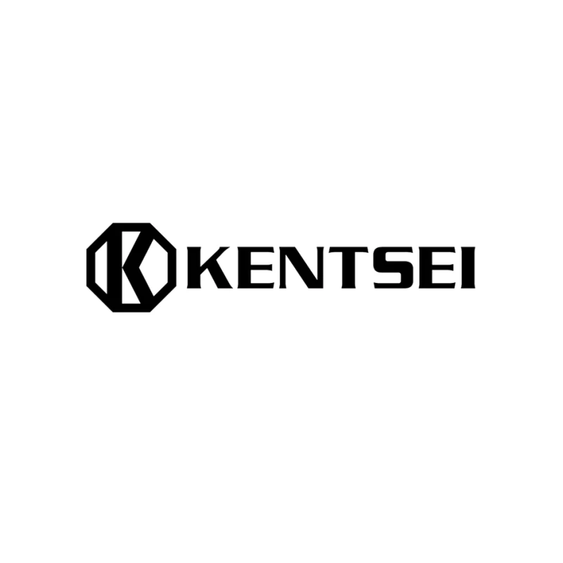 Kensei Black and White Geometric Brand Logo Pin