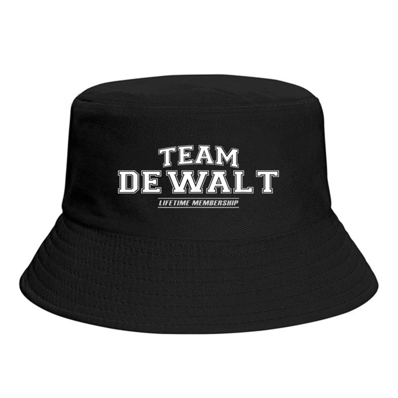 Team DeWalt Lifetime Membership Logo Design Bucket Hat