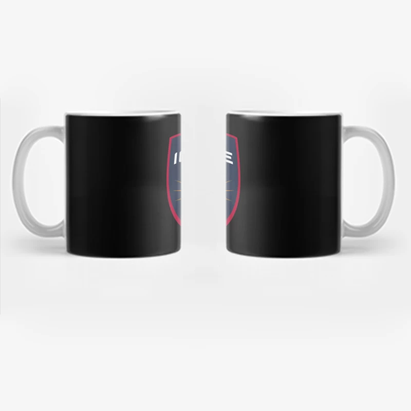 Lansing Ignite Soccer Team Shield Logo with Lighthouse Emblem Coffee Mug