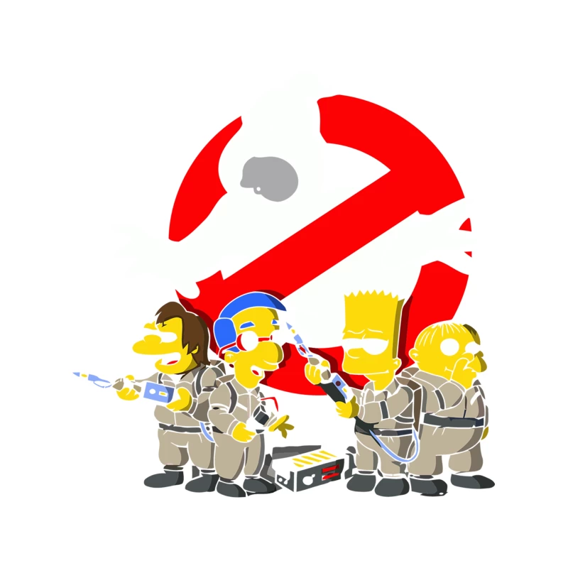 The Simpsons as Ghostbusters: A Cartoon Crossover Parody Tapestry