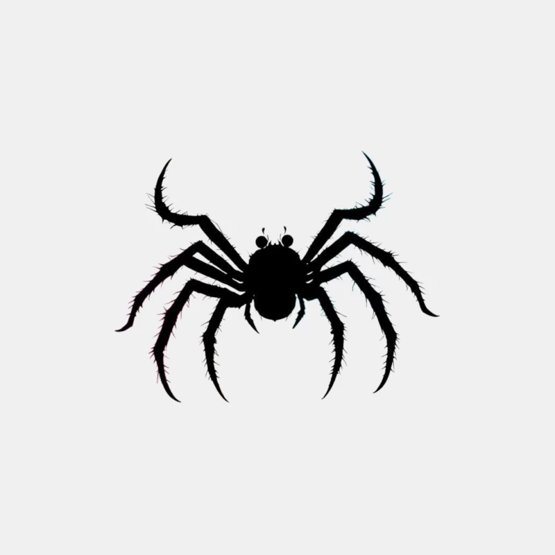 Menacing Spider Silhouette in Black Male Tank Top