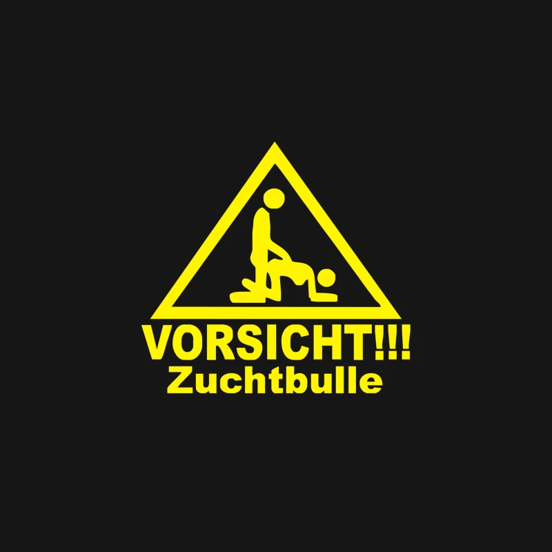 Vorsicht Zuchtbulle Funny Desk Mat