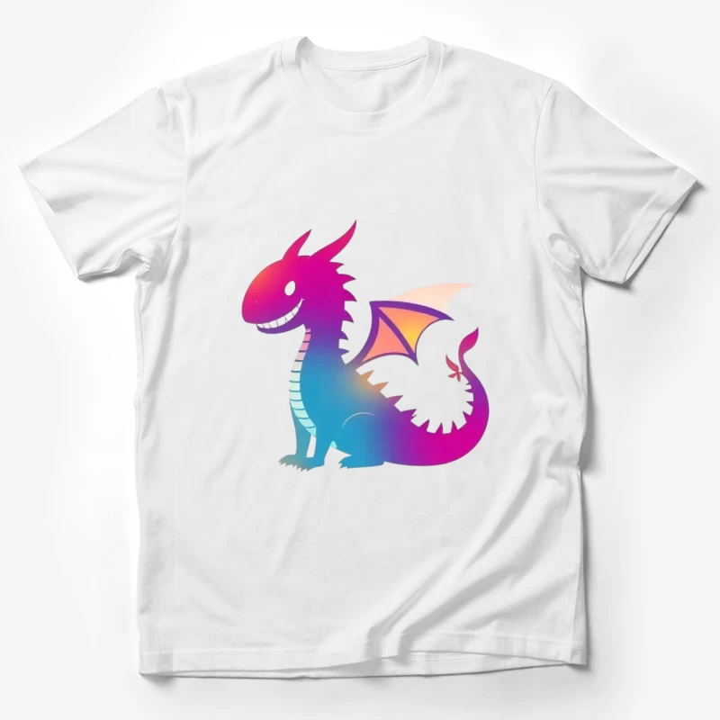 Colorful Cartoon Dragon Male T-Shirt