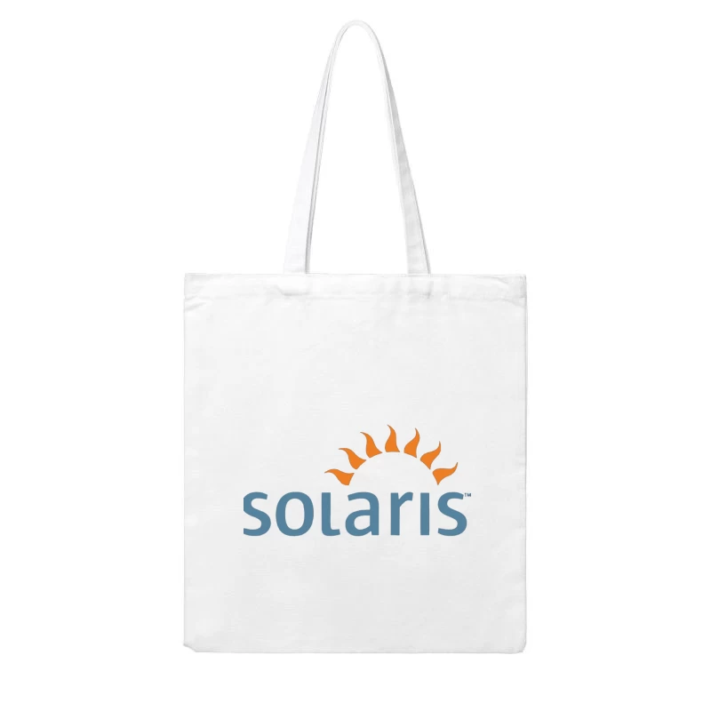 Solaris Operating System Logo with Sun Symbol Cotton Tote Bag