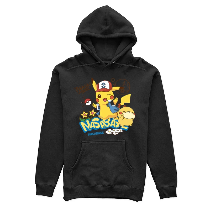 Pikachu und Enton Abenteuer Damen Pullover Hoodie
