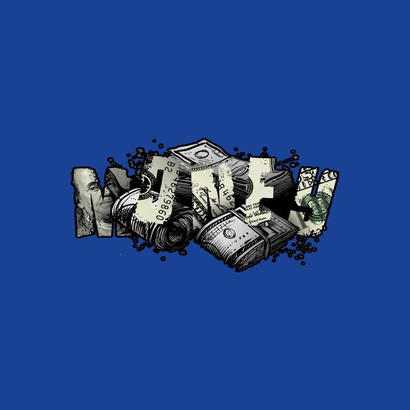 Money Illustration Male T-Shirt
