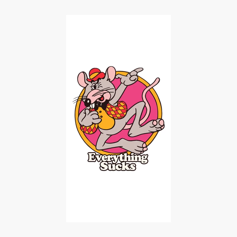 Everything Sucks  Nihilist Retro Design iPhone Case