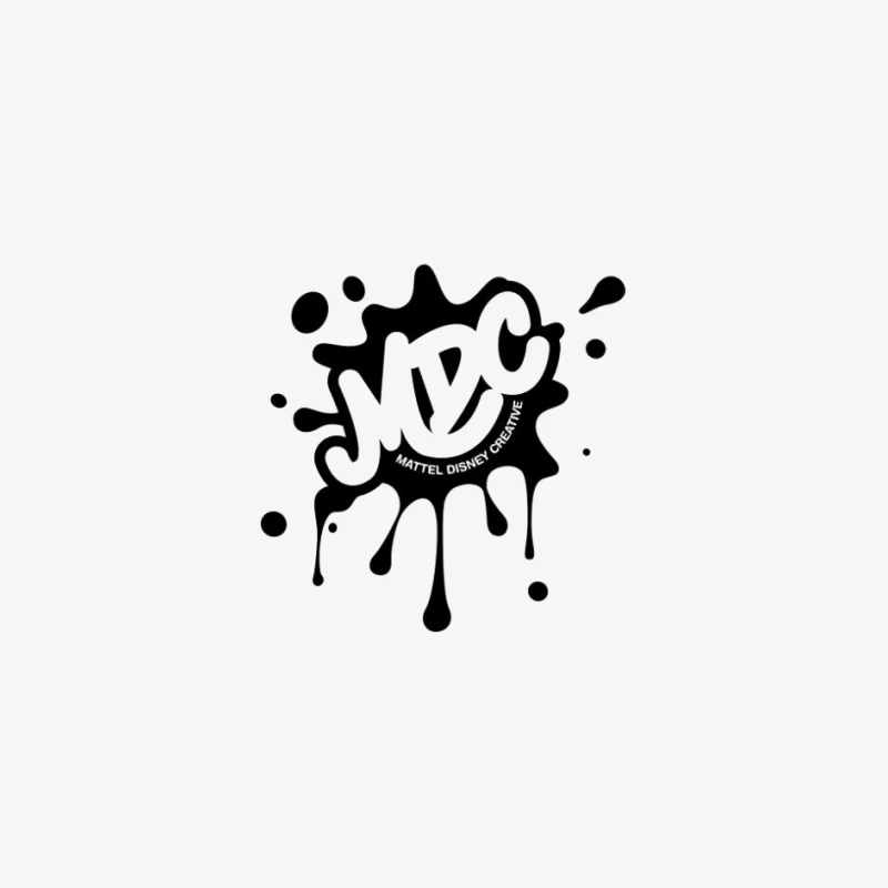 Spritzendes Graffiti-Logo Herren Langarm T-Shirt