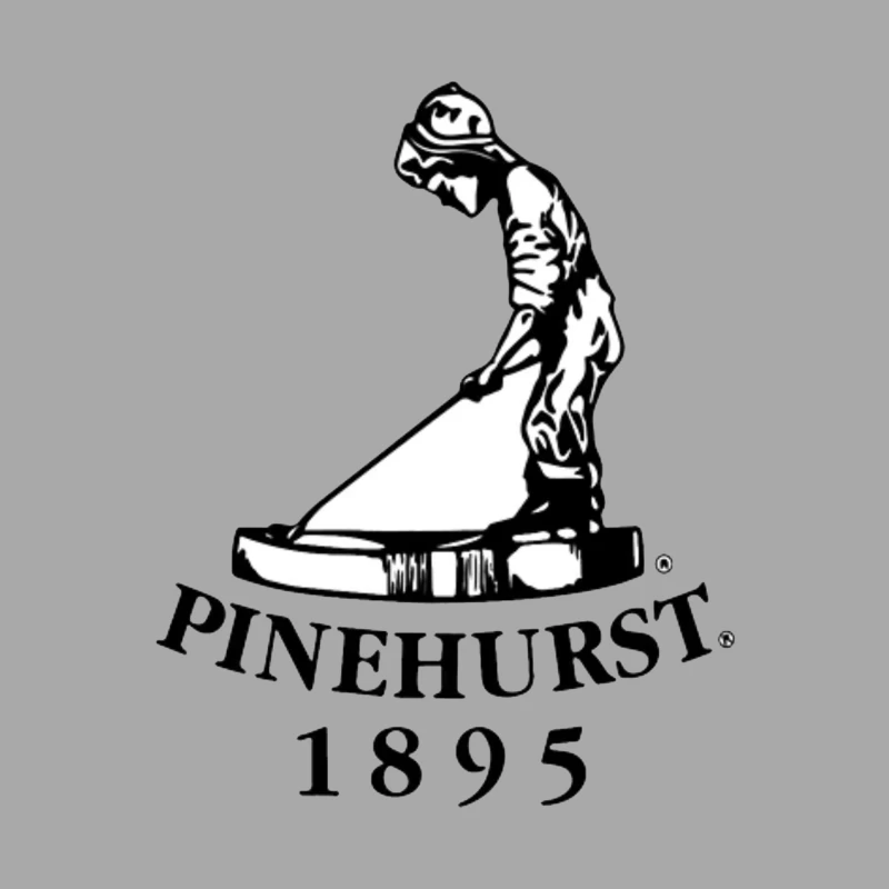 Pinehurst Golf Resort Historic Logo Since 1895 Female Pullover Hoodie