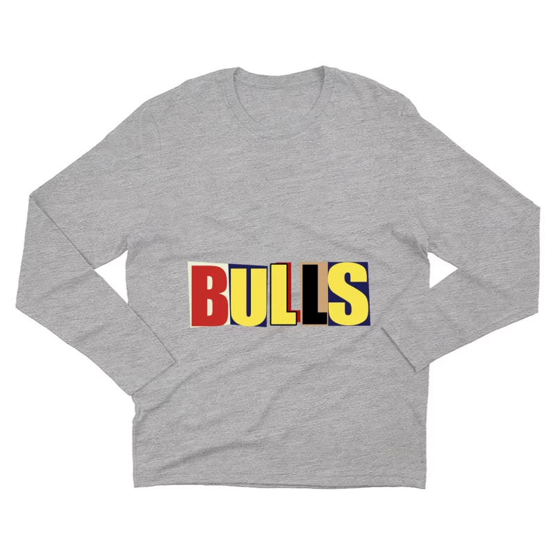 Pop Art Buchstaben Herren Langarm T-Shirt