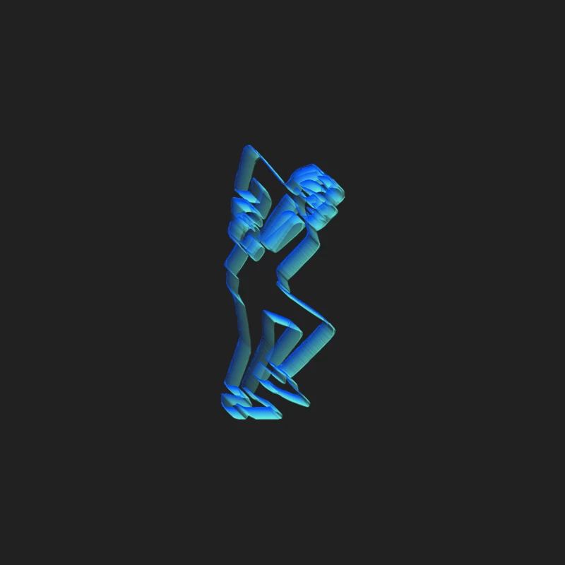3D Neon Rudeboy Ska Man Design Bucket Hat