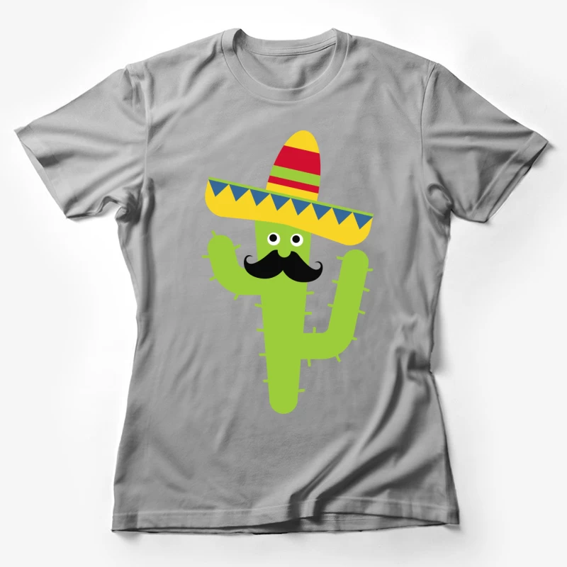 Cactus avec sombrero coloré Femme T-Shirt