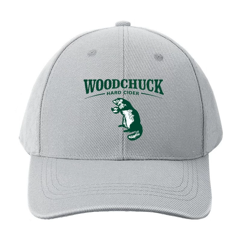 Woodchuck Hard Cider Green Logo with Mascot Design Baseball Cap