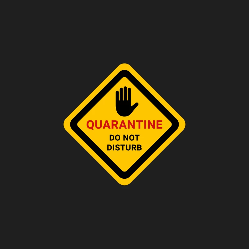 Panneau de quarantaine : ne pas déranger Homme Débardeur