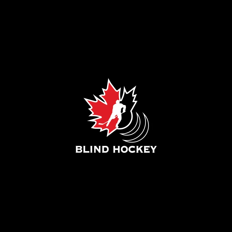 Canadian Blind Hockey Sports Logo Design Coffee Mug