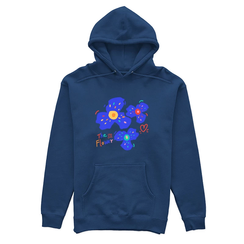 Bunte Blumenillustration Damen Pullover Hoodie