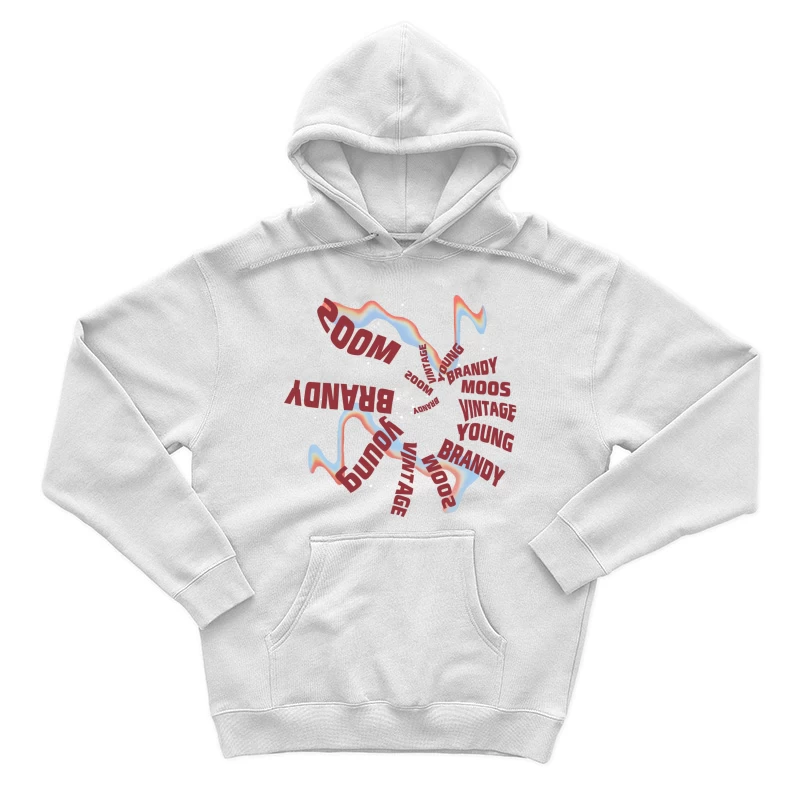 Kreatives Textdesign mit dynamischen Formen Herren Pullover Hoodie