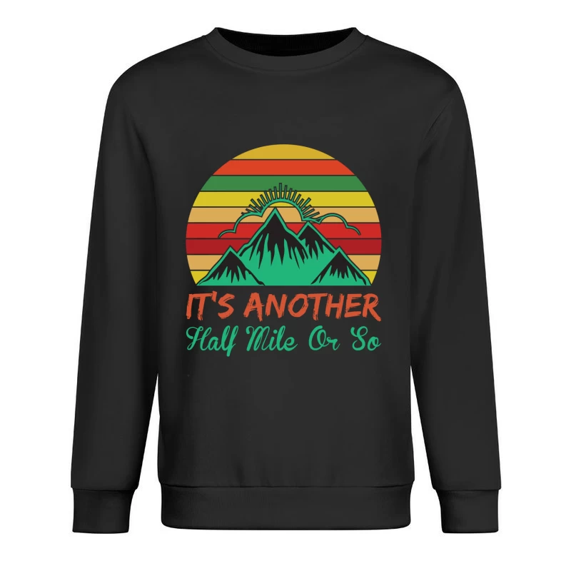 Paysage de montagne avec coucher de soleil Homme Sweat-shirt à enfiler